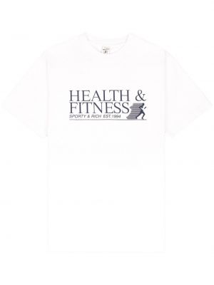 T-shirt Sporty & Rich bianco