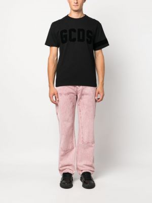 Bavlněné tričko Gcds černé