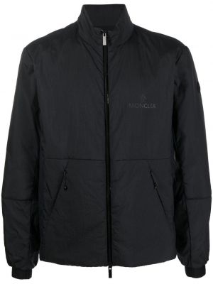 Giacca bomber con stampa Moncler nero