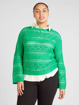 Пуловер Vero Moda Curve зелено
