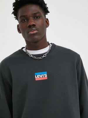 Bluza z nadrukiem Levi's czarna