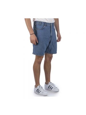 Pantalones cortos vaqueros con bolsillos Amish azul