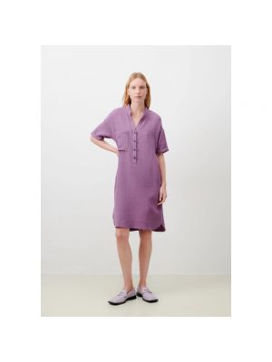 Mini vestido de algodón Jane Lushka violeta