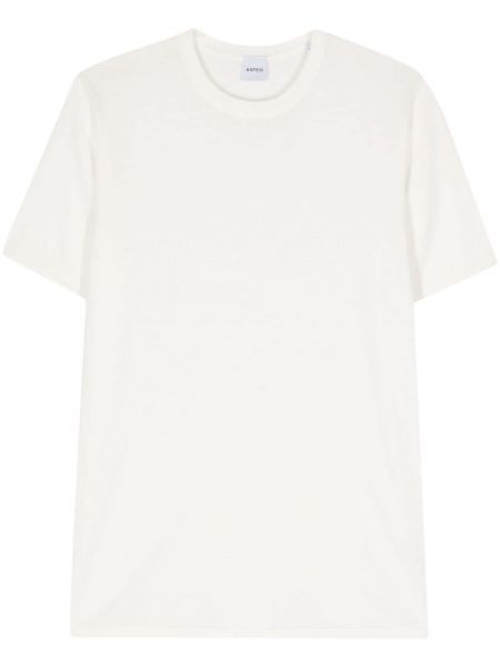 Βαμβακερή μπλούζα Aspesi λευκό