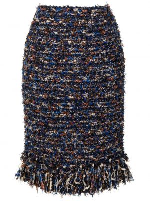 Falda de tweed Coohem azul