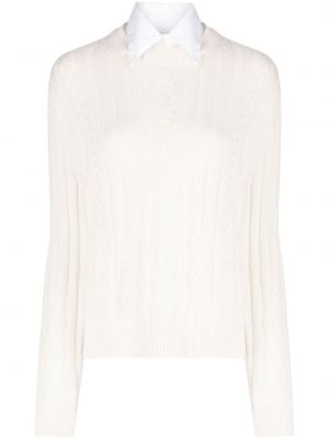 Кашмирен пуловер Twp бяло