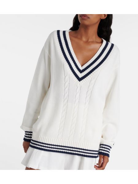 Sweter bawełniany The Upside biały