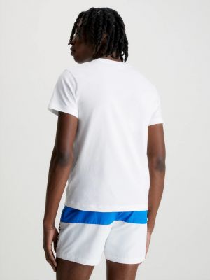 Priliehavé tričko Calvin Klein Swimwear biela