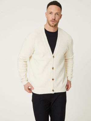 Veste en tricot Dan Fox Apparel blanc