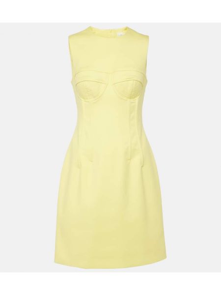 Mini robe en coton Sportmax jaune
