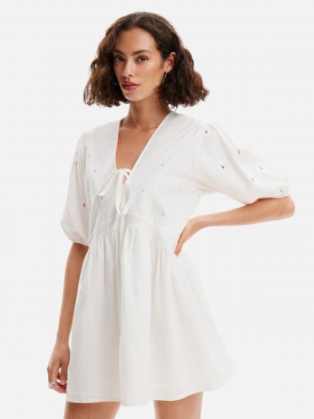 Sukienka mini Desigual biała