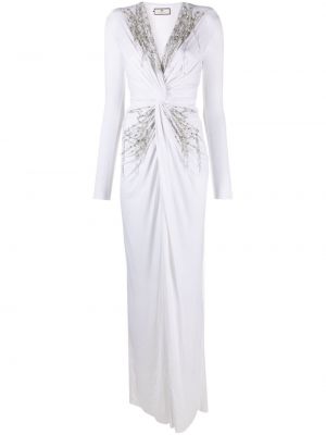 Βραδινό φόρεμα Elisabetta Franchi λευκό