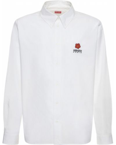 Camisa de algodón Kenzo Paris blanco