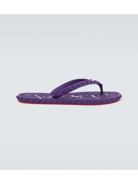 Chanclas Christian Louboutin violeta