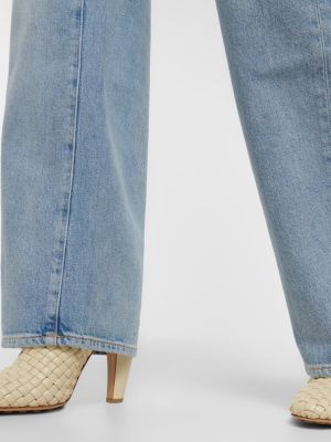 High waist straight jeans 7 For All Mankind blau