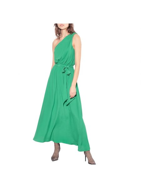 Sukienka długa drapowana Pinko zielona