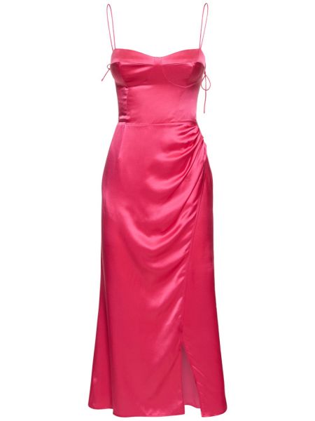 Silke sateng dress Reformation rosa