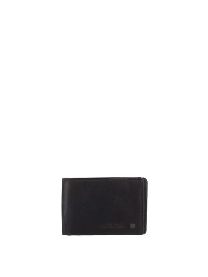 Кожаный кошелек Stamp черный