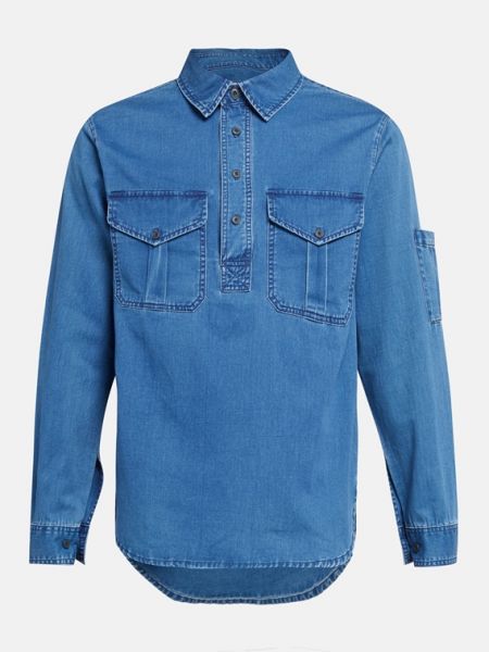 Рубашка-поло с длинными рукавами Closed синий