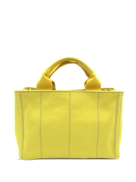 Shopper rankinė Prada Pre-owned geltona
