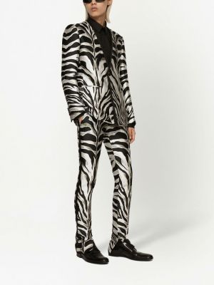 Bikses ar apdruku ar zebras rakstu Dolce & Gabbana