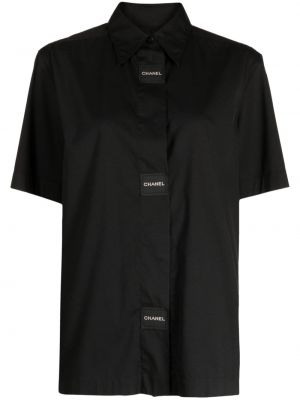 Риза Chanel Pre-owned черно