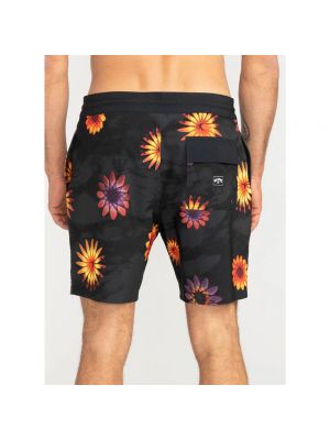 Pantalones cortos de flores con estampado Billabong negro