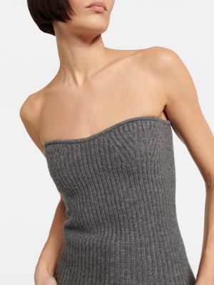 Sweter wełniany z kaszmiru Isabel Marant szary