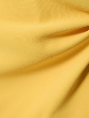 Krepp ujjatlan mini ruha Mônot sárga