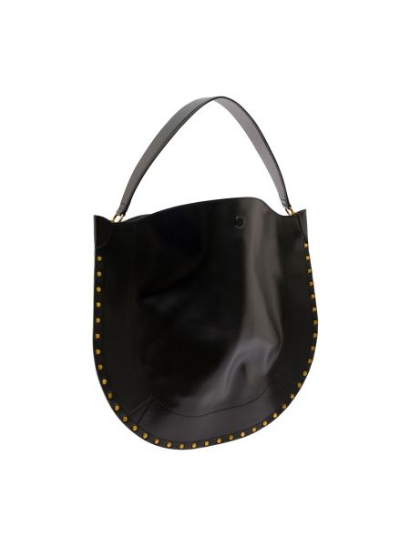 Bolsa de hombro de cuero con tachuelas Isabel Marant negro