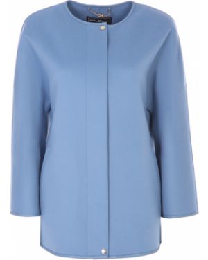 Укороченное пальто Salvatore Ferragamo, голубое