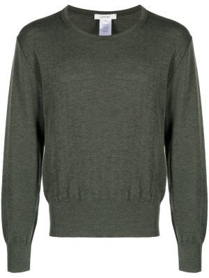 Sweter wełniany Lemaire zielony