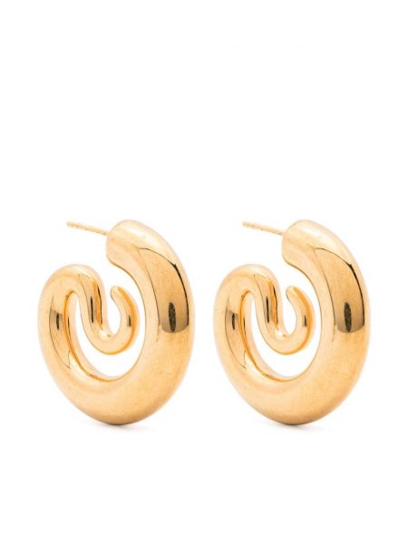 Boucles d'oreilles à motif serpent Panconesi doré