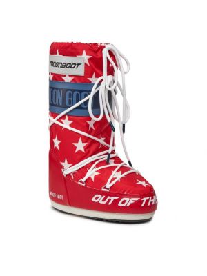 Sniego batai su žvaigždės raštu Moon Boot balta