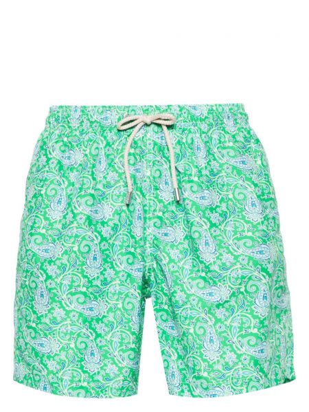 Geblümte shorts mit print mit paisleymuster Mc2 Saint Barth grün