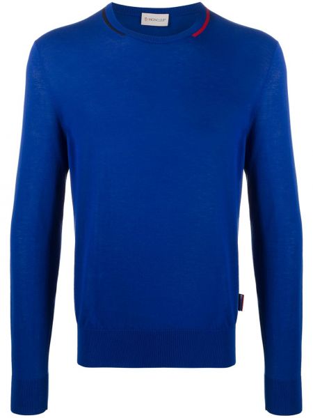 Jersey ajustado de tela jersey Moncler azul