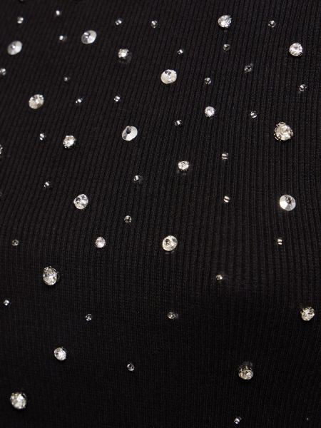 Tank top de tela jersey de cristal Des Phemmes negro