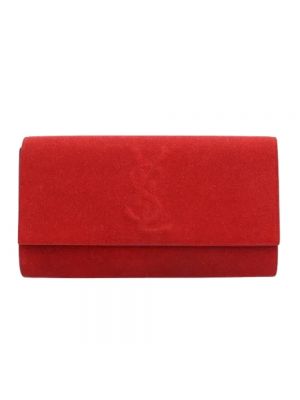 Kopertówka skórzana retro Yves Saint Laurent Vintage czerwona