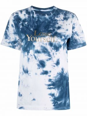 T-shirt mit print Rabanne blau