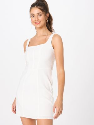 Мини рокля Hollister бяло