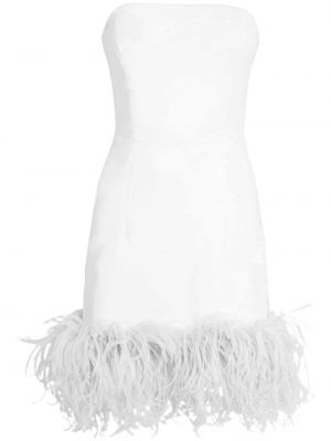 Koktejlkové šaty s perím 16arlington biela