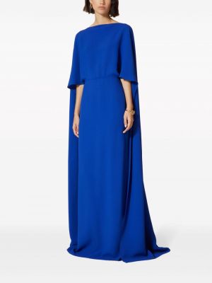 Hedvábné večerní šaty Valentino Garavani modré