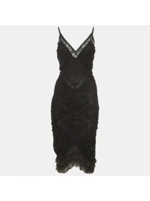 Sukienka koronkowa Dior Vintage czarna