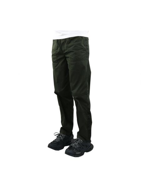 Spodnie slim fit Moncler zielone
