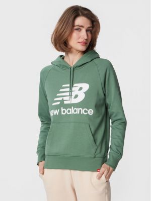 Relaxed fit sportinis džemperis New Balance žalia