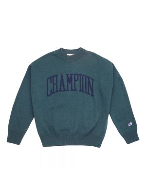 Sweter z okrągłym dekoltem Champion zielony