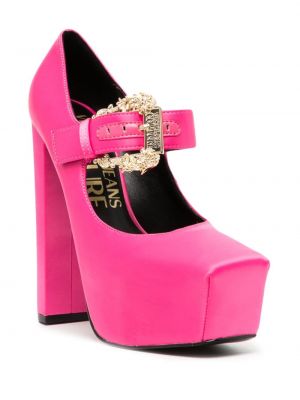 Escarpins à plateforme Versace Jeans Couture rose