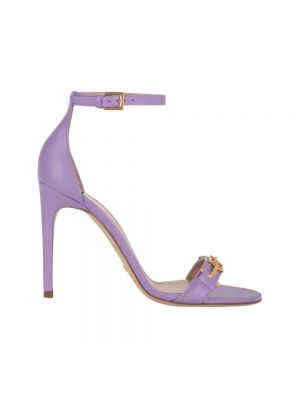 Leder sandale Elisabetta Franchi lila