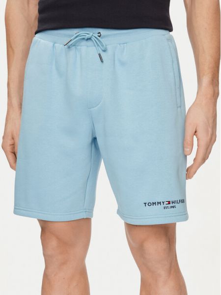 Priliehavé športové šortky Tommy Hilfiger modrá