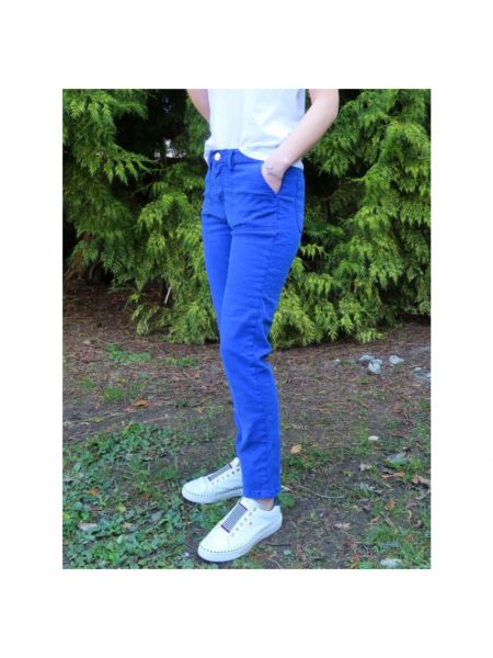 Pantalones de cintura alta slim fit Islow azul